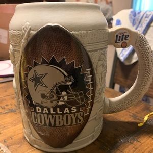 Cowboys Miller Lite beer stein